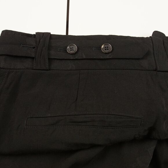 Nanushka Black Floral Jacquard Nagi Viscose Belted Shorts Unisex Sz M - Picture 5 of 10